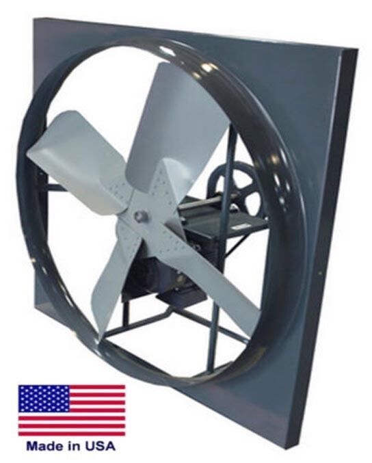 42" PANEL EXHAUST FAN - 19,400 CFM - 115/230 Volts - 2 Hp - 1 Phase - Belt Drive