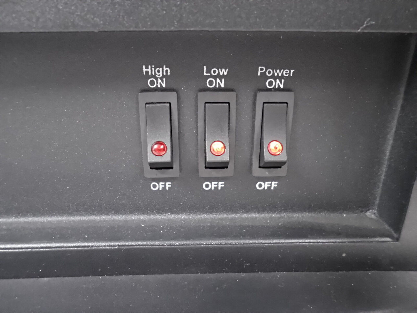 Electric Heater - 750 / 1500 Watts - Wood Burning Style - 2 Stage - 4,550 BTU