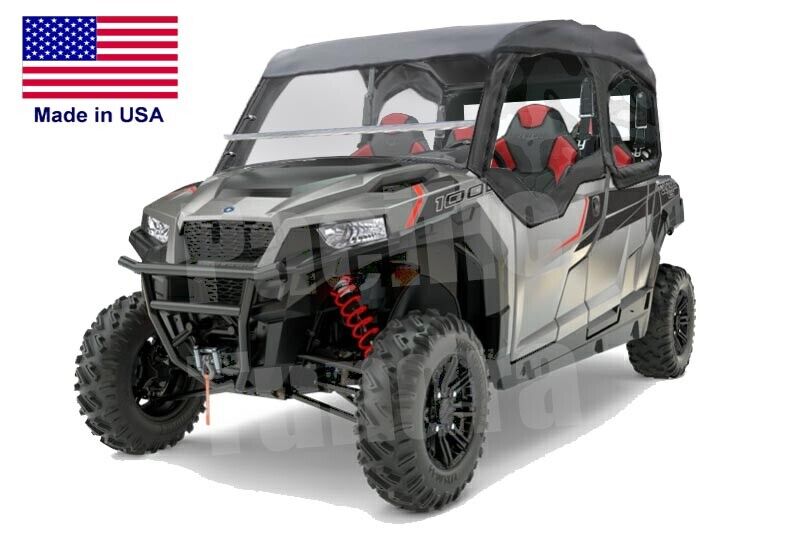 FULL ENCLOSURE for GENERAL 4 - HARD WINDSHIELD, Roof, Doors, & Rear Window