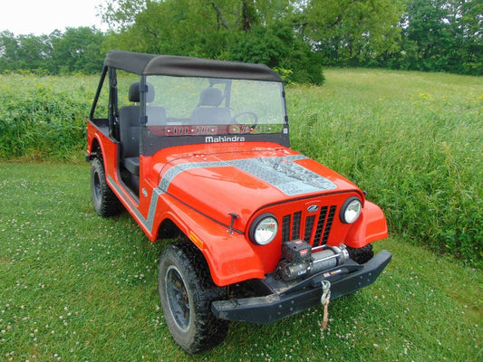 VENTED HARD Windshield & ROOF for Mahindra Roxor - Soft Top - Puncture Resistant