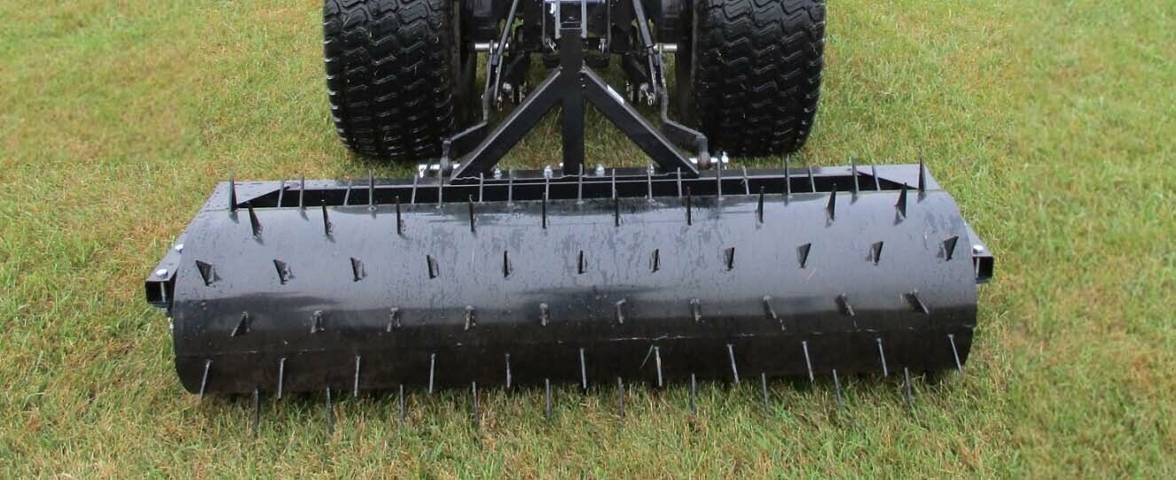 60" Spike Aerator- 3 Pt - CAT 1 - 126 Spikes - Pull Behind - 393 lbs Capacity