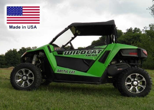 Partial Enclosure for Arctic Cat Wildcat Trail - Hard Windshield - Roof - Rear