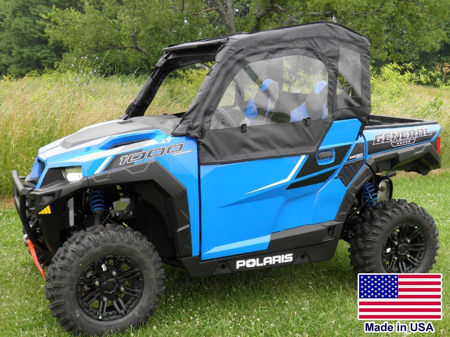 DOORS & REAR WINDOW for Polaris General -Soft Material - Withstands Hwy Speed