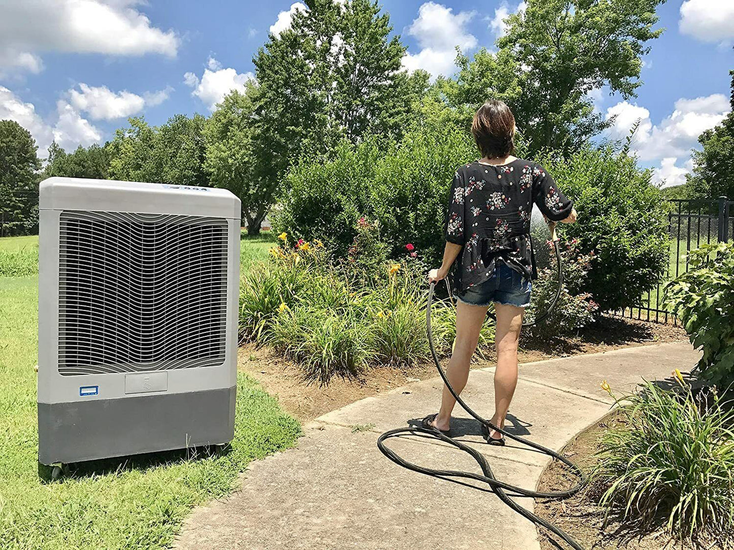 Portable Evaporative COOLER - 5300 CFM - 1600 sqft - 14.5 Gal Tank - 115 Volts