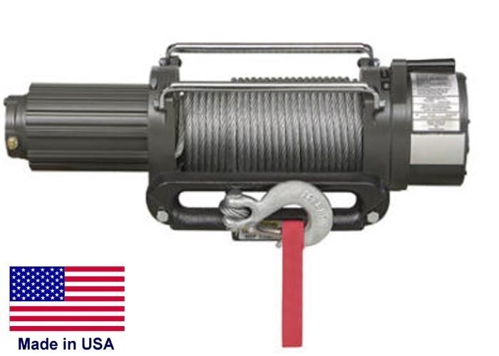 WINCH - Commercial - 12 Volt DC - 2.5 Hp - 8,500 Lb Cap - 95 Ft of 5/16" Cable