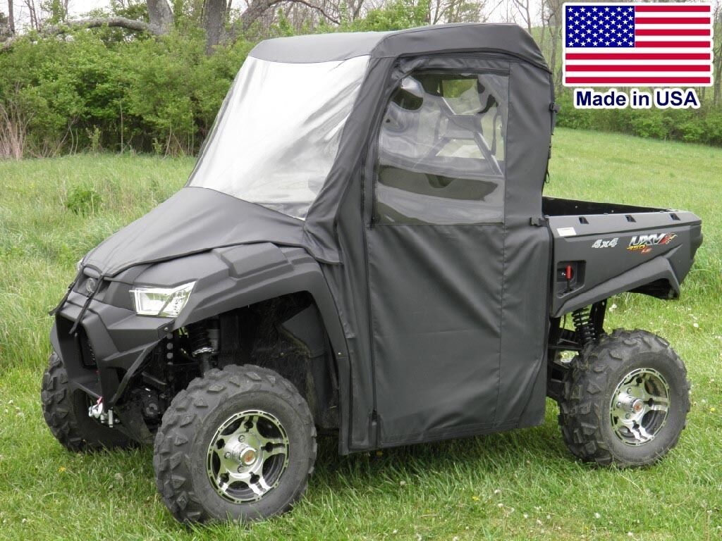 FULL Enclosure for Kymco 450 - Vinyl Windshield - Roof - Doors - Rear Window