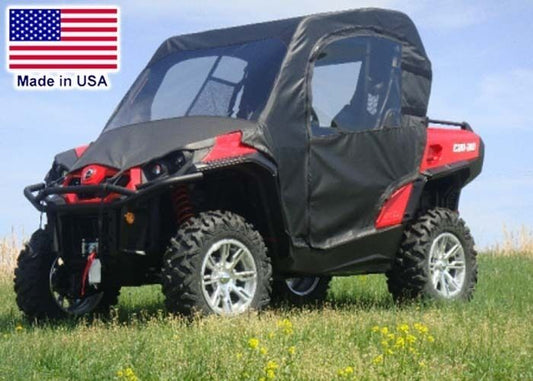 Can Am Commander Full Enclosure - VINYL WINDSHIELD, Roof, Doors, & Rear Window