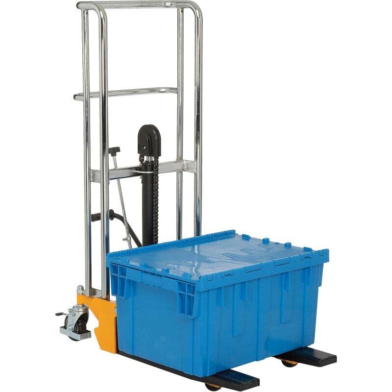 880 lbs MANUAL LIFT - 59" Maximum Lift - Wheels - Foot Pedal Operation - Steel