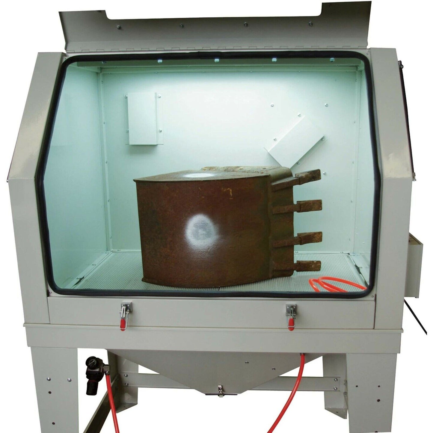 Abrasive Blaster Cabinet - 125 PSI - 20 CFM - 46" x 33" x 34" Area - 400 lbs Cap