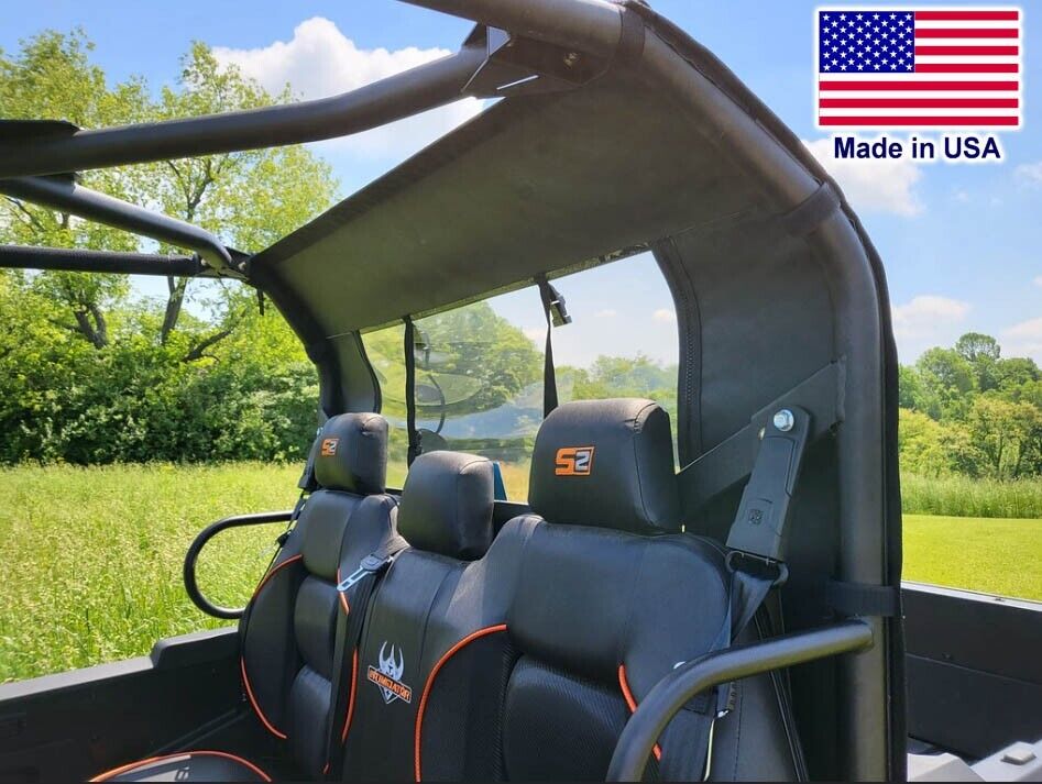 HALF Enclosure for Intimidator 6 GC1K - HARD WINDSHIELD - Roof - Rear Window