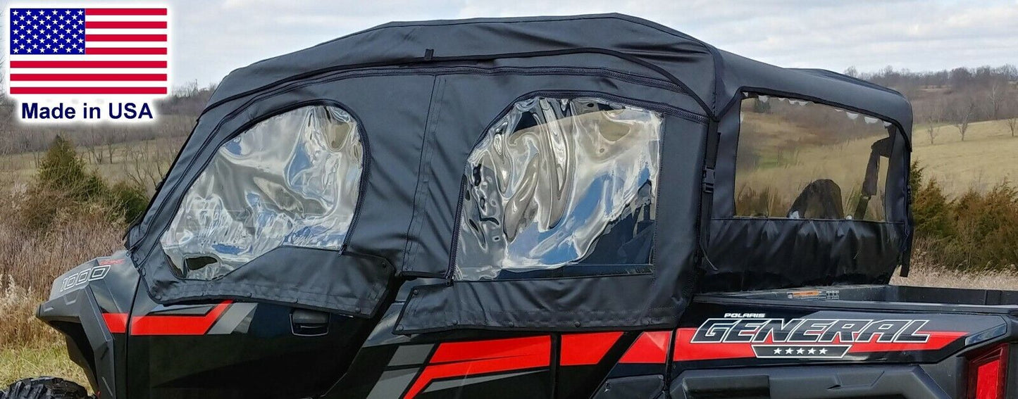DOORS and REAR WINDOW for Polaris General 4 - Crew - 1000 - XP - Soft Material