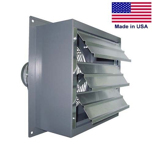 Variable Speed Wall Exhaust Fan - 1,650 CFM - 1/3 HP - 12" Fan - 115/230 Volts