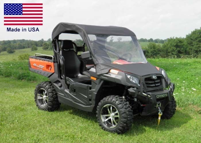 Partial Cab Enclosure for CF Moto UForce - Vinyl Windshield, Roof & Rear Window