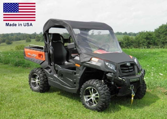 Partial Cab Enclosure for CF Moto UForce - Vinyl Windshield, Roof & Rear Window