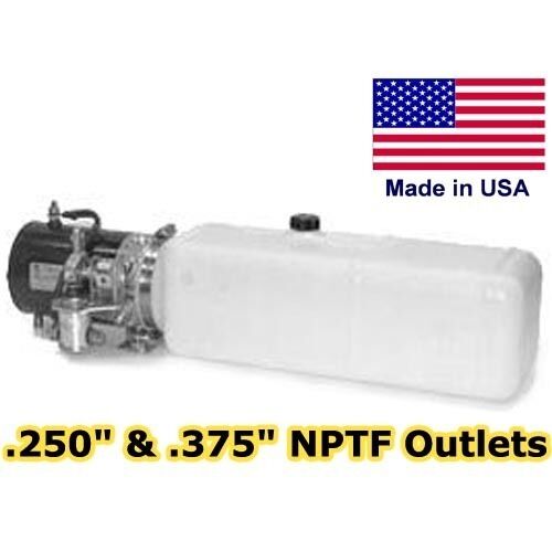 Hydraulic DC Power Unit - Manual 3 Way Release Valve, Pump, Motor & Reservoir