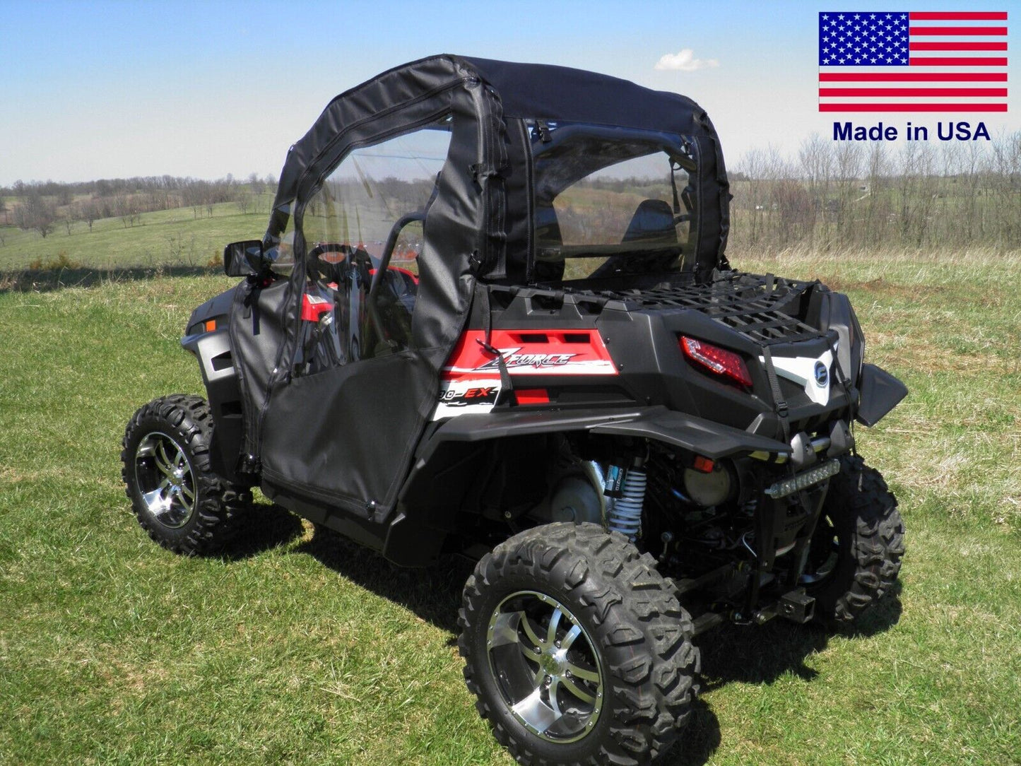 Full Doors & Rear Window for CF Moto ZForce 500/800/1000 - Soft - Vinyl Windows