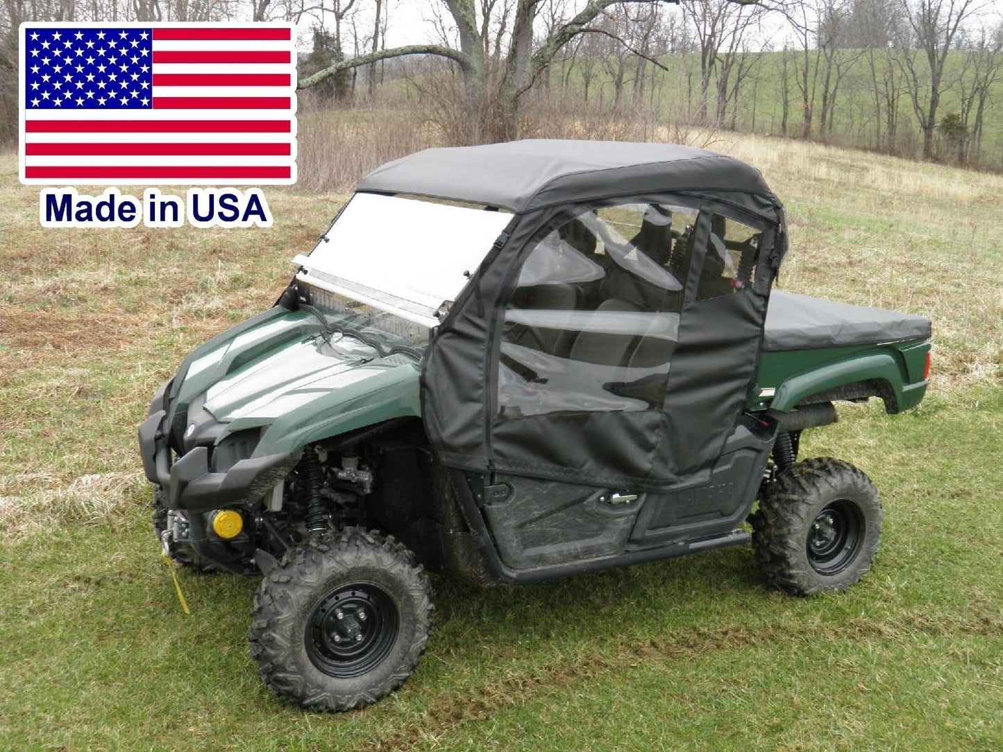 Full Enclosure for Yamaha Viking - HARD WINDSHIELD, ROOF, DOORS, & REAR WINDOW