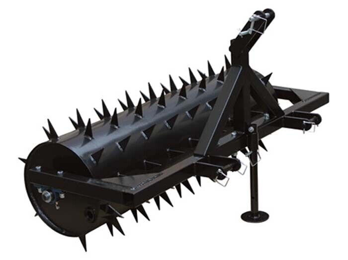 60" Spike Aerator- 3 Pt - CAT 1 - 126 Spikes - Pull Behind - 393 lbs Capacity