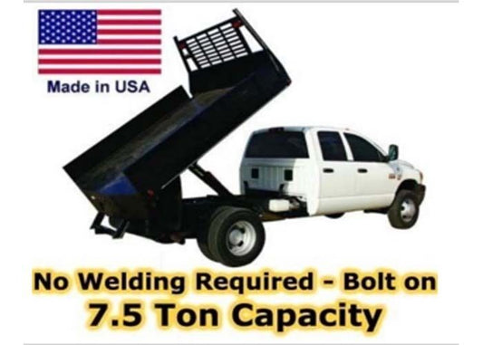 FLAT BED TRUCK DUMP KIT 12 to 14 Ft Flat Bed Trucks - 7.5 Ton Cap - Made in USA