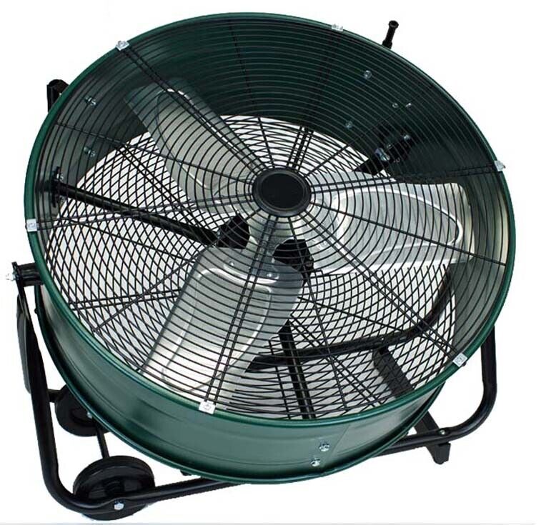 24" SWIVEL Drum Floor FAN - 7300 CFM - 120 Volts - 1 Ph - Direct Drive - 2 Speed
