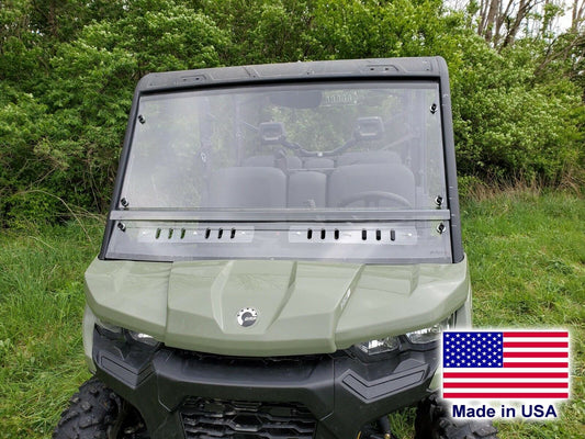 HARD WINDSHIELD for Can Am Defender Max - Travels Highway Speeds - Polycarbonate