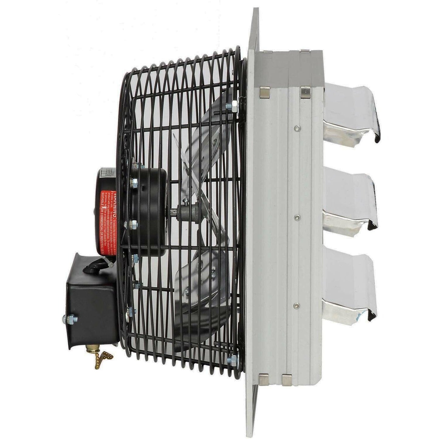 10" Shutter Exhaust Fan - 1500 CFM - 120 Volt - 1/30 HP - Direct Drive - 3 SPEED