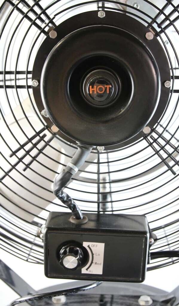 18" MISTING FAN - Cooler Mounted - 3400 CFM - 120 Volts - 1/3 Hp - 40 Gallons