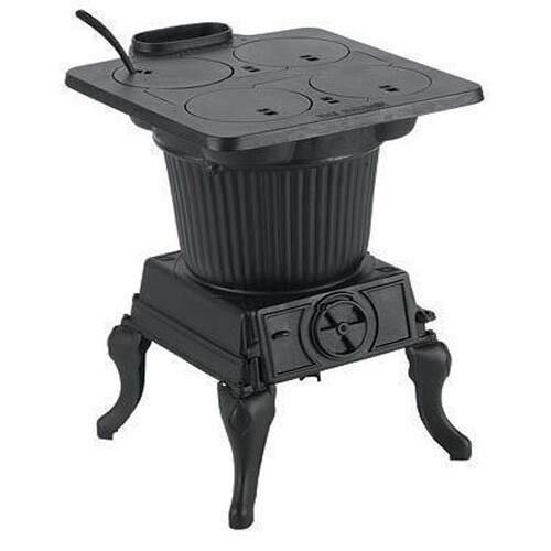 Cast Iron Heater - 1,000 Sq Ft - 60,000 BTU - Cooking - Bituminous Coal