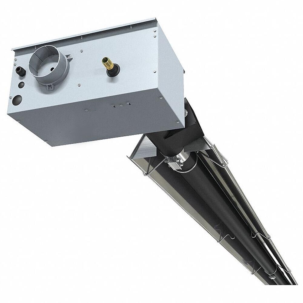 40 ft Infrared TUBE HEATER - Natural Gas - 125,000 BTU - 120 Volts - Commercial
