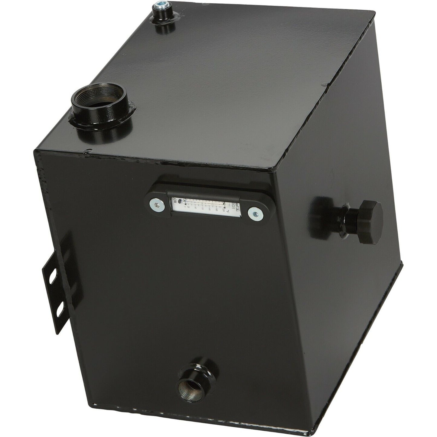 10 Gallon Steel HYDRAULIC OIL TANK - 2" FNPT Suction Port - 1" FNPT Return Port