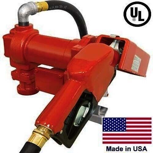 Fuel Transfer Pump - Automatic Nozzle - Explosion Proof 1/4 HP Motor - 115 Volt