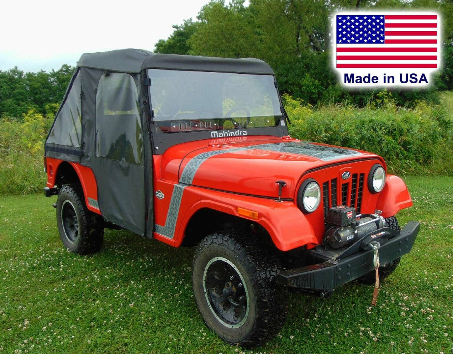 Mahindra Roxor ENCLOSURE - VENTED Hard Windshield, Roof, Doors, Rear & BED COVER