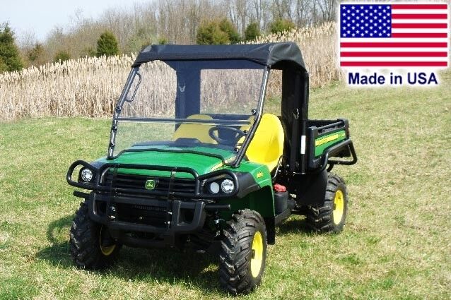 John Deere Gator HPX XUV HARD WINDSHIELD and ROOF Combo - Travels Highway Speed