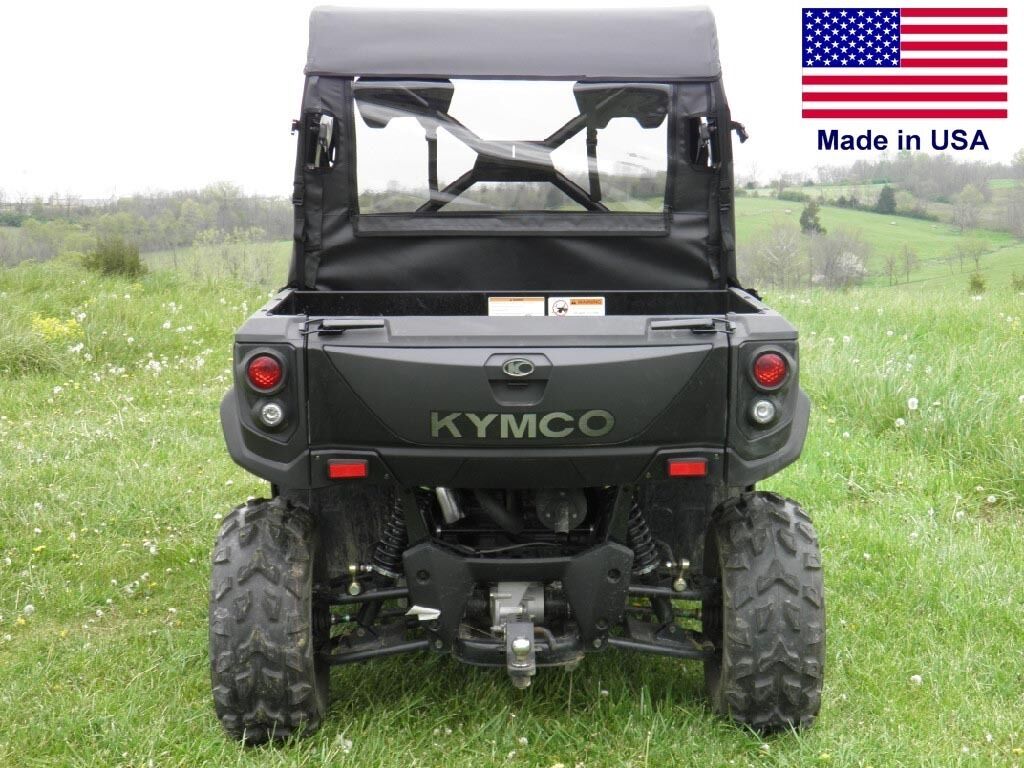 Half Enclosure for Kymco 450 - VINYL WINDSHIELD, ROOF, REAR WINDOW - Soft