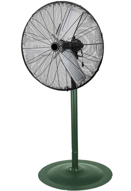 24" Oscillating Pedestal Fan - 7435 CFM - 120 Volts - 3 Speed - Indoor & Outdoor