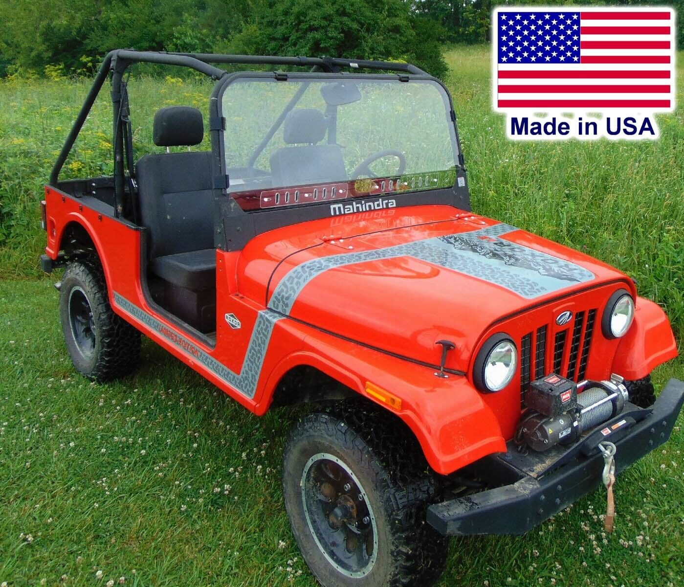 VENTED HARD Windshield & ROOF for Mahindra Roxor - Soft Top - Puncture Resistant