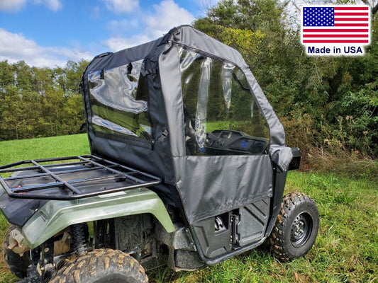 Doors and Rear Window for Honda Pioneer 500 - Soft Material - Vinyl Windows