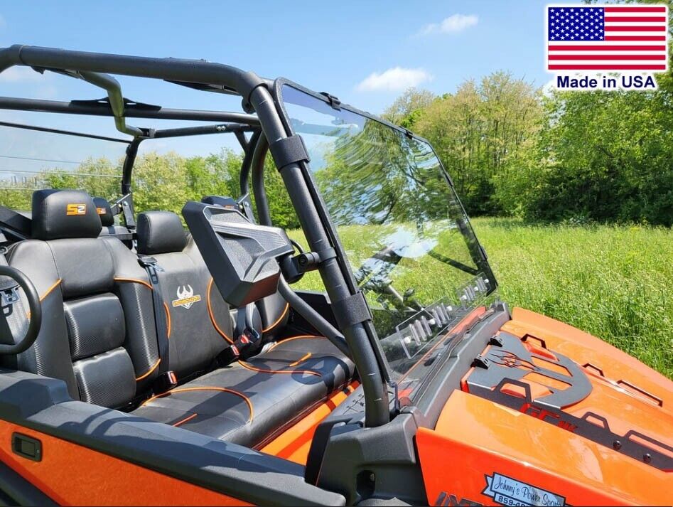 HALF Enclosure for Intimidator 6 GC1K - HARD WINDSHIELD - Roof - Rear Window