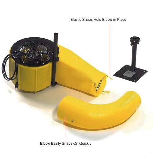 DOCK FAN - 1,200 CFM - 1/2 HP - 115 Volts - 1 Phase - Wall Mounted - 80 ft Throw