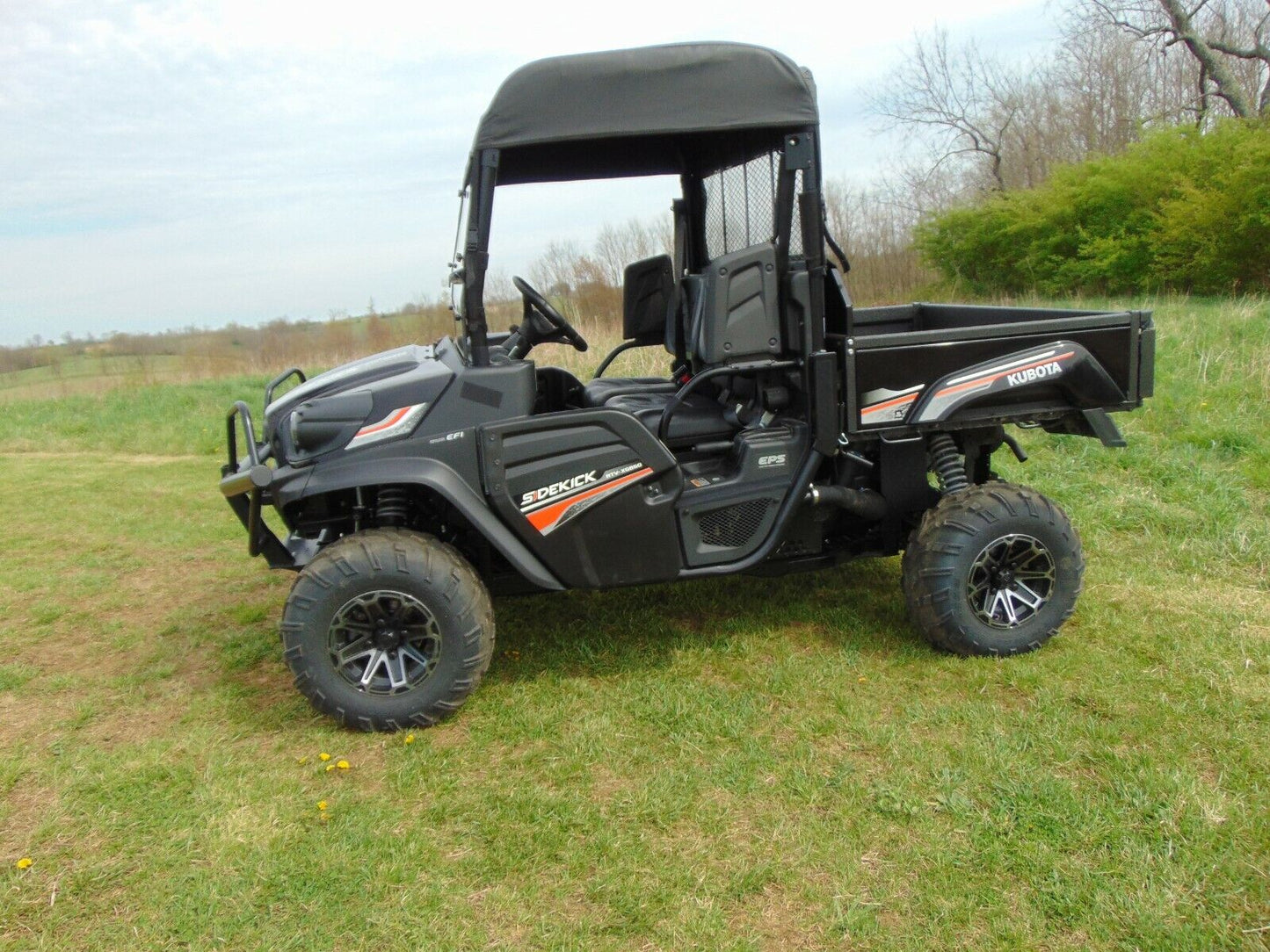 HALF Enclosure for Kubota Sidekick RTVXG850 - HARD WINDSHIELD, Roof, Rear Window