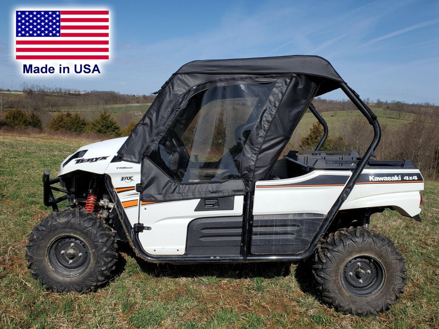 DOORS for Kawasaki Teryx 800 - Soft Material - Vinyl Windows