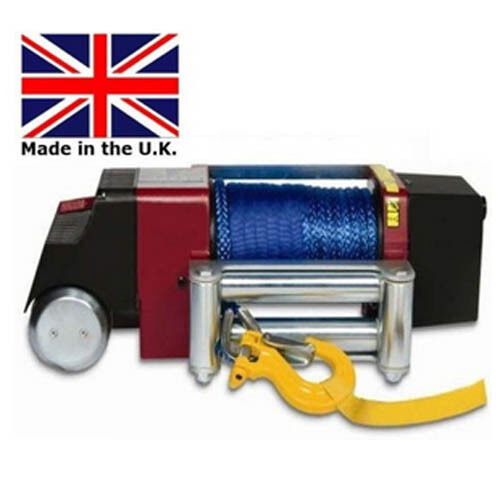 WINCH & 80 Ft Rope - 12 Volt DC - 4.2 Hp - 10,000 Lb Cap / 5 Ton Pull