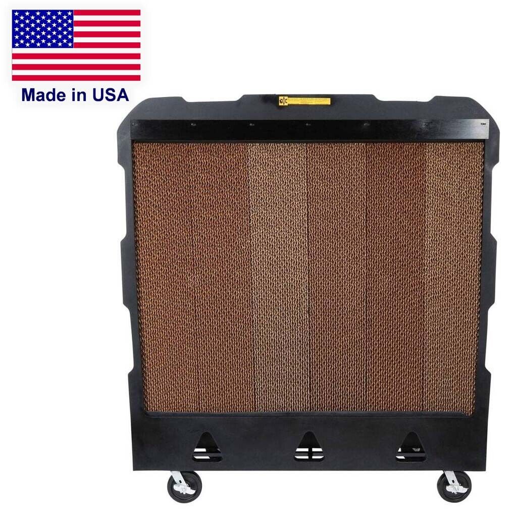 Portable Evaporative SWAMP COOLER - 22500 CFM - 5625 sq ft - 120 V - 65 Gal Tank