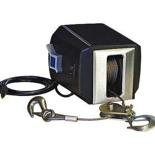 AC Electric Winch - 120V - 4000 Lbs Capacity - 50' x 7/32" Rope - 570:1 G. Ratio
