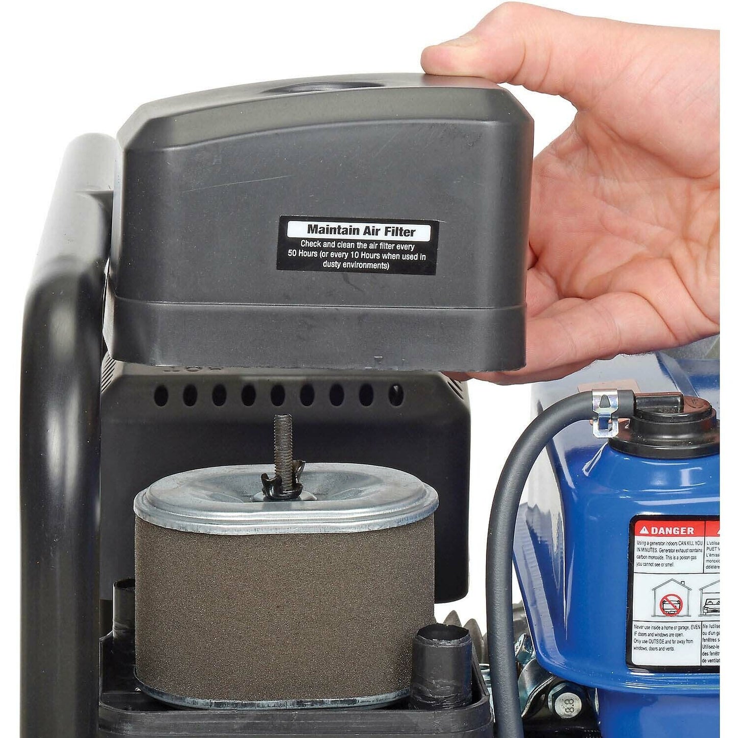 Portable WATER TRASH PUMP - 2" In and Out - 3/4" Solids - 158 GPM - 7 HP - Gas