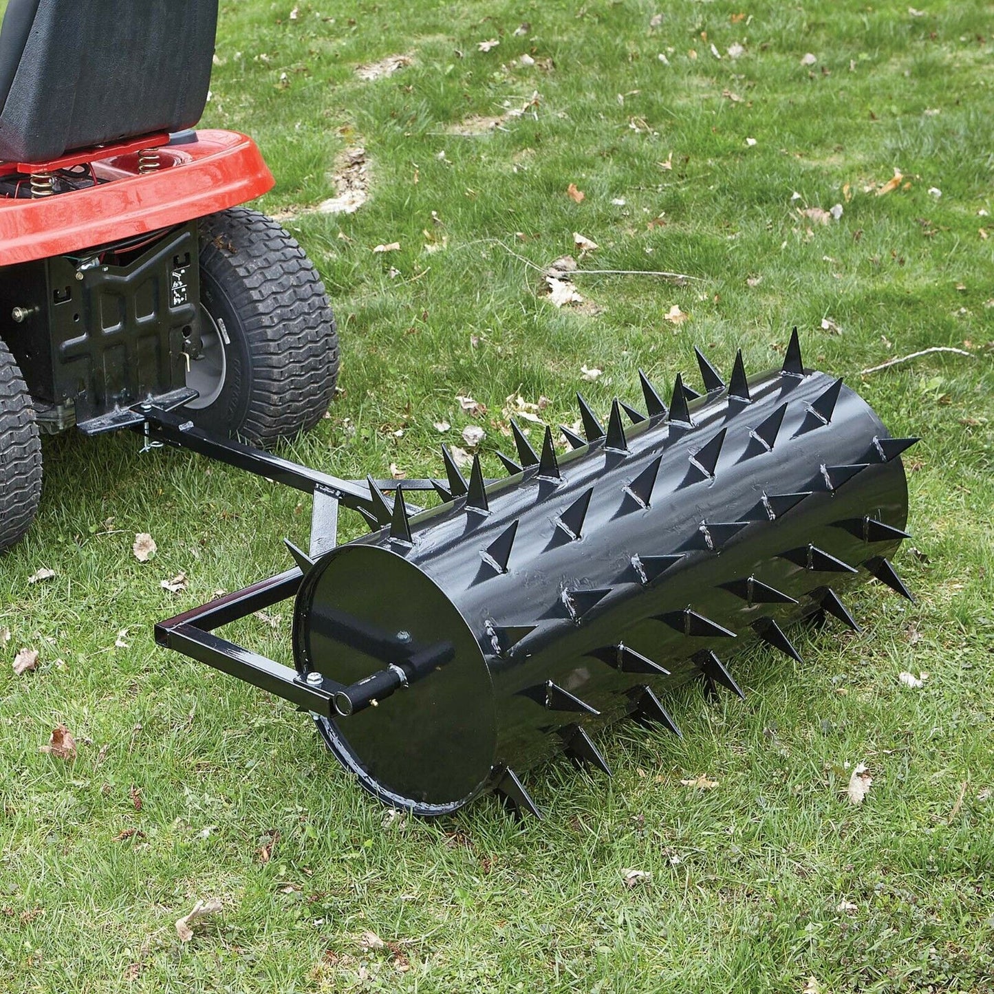36" Spike Aerator - Drum - 300 lbs Capacity - 78 Spikes - 2.5" Penetration