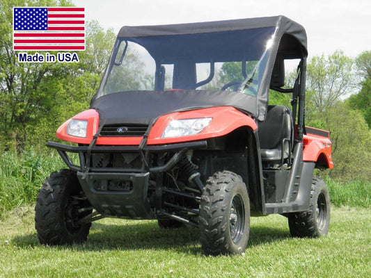 Half Cab for KYMCO 500 / 700 - VINYL WINDSHIELD, Roof, Rear Window - Soft