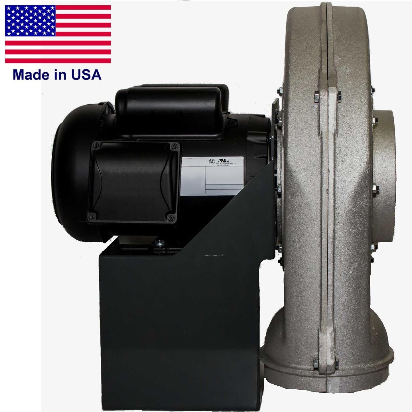 ALUMINUM CENTRIFUGAL BLOWER - 840 CFM - 115/230V 1Ph - 1-1/2 Hp - 6" In/ 5" Out