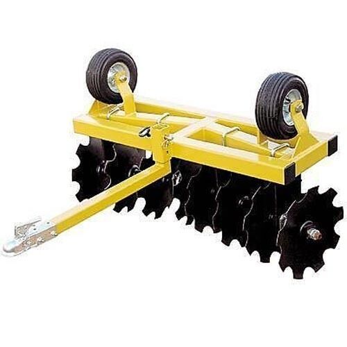 DISC CULTIVATOR Harrow - Tow Behind ATV UTV & Compact Tractor - 4 Ft Cut Width