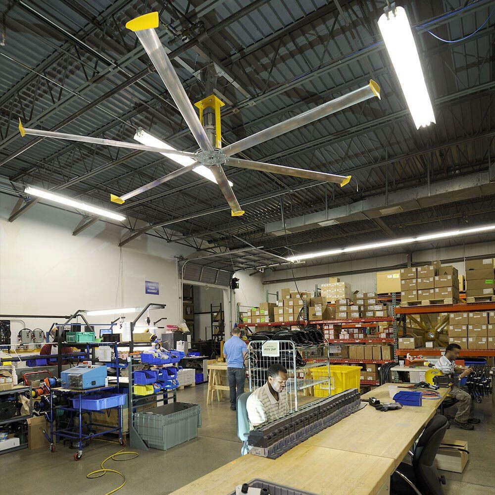 14 ft Ceiling Fan - 115 Volts - Pre Wired - Adjustable Speed - Warehouse - Shop